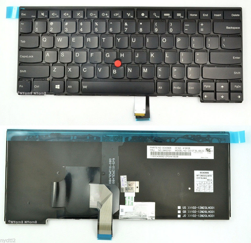 Backlit Keyboard For Lenovo Thinkpad T440 T440P T440S L440 04X0101